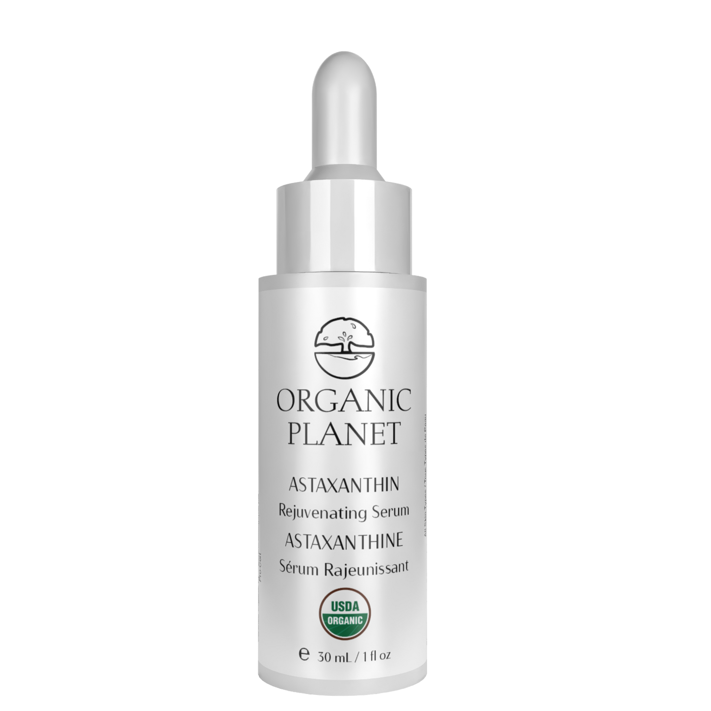 ASTAXANTHIN Rejuvenating Serum – potent antioxidant serum with Vitamins A & C and organic oils to nourish, protect, and rejuvenate skin.