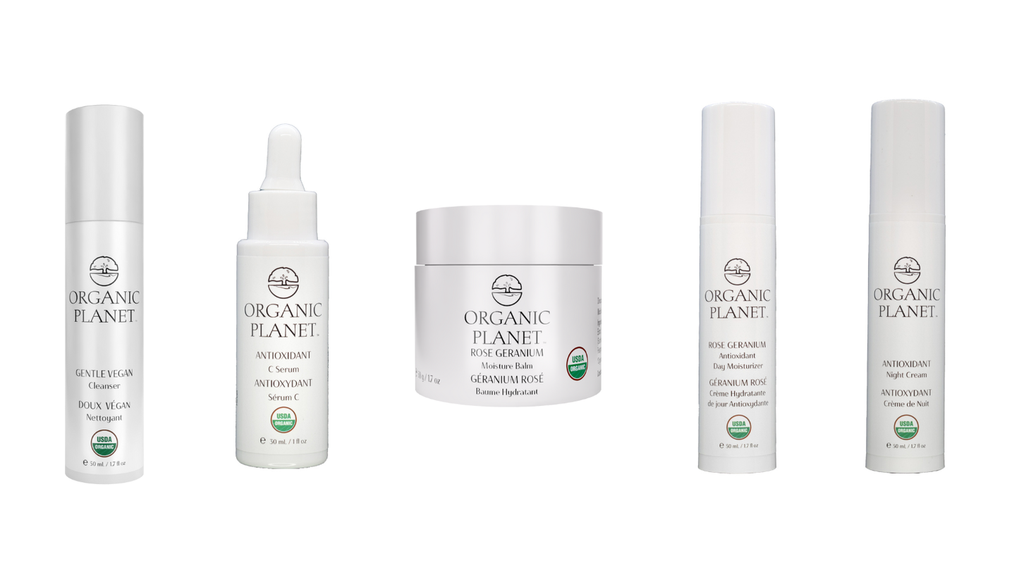 5-Step Skincare Set - USDA Certified Organic
