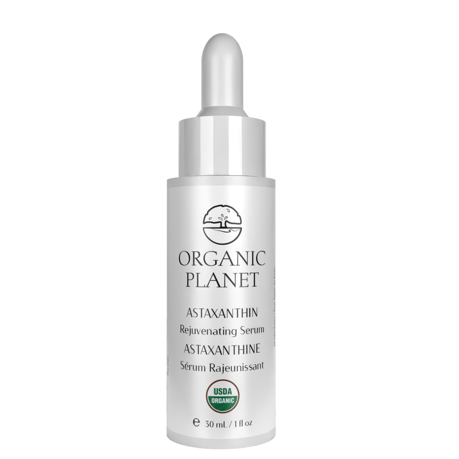 ASTAXANTHIN Rejuvenating Serum – potent antioxidant serum with Vitamins A & C and organic oils to nourish, protect, and rejuvenate skin.