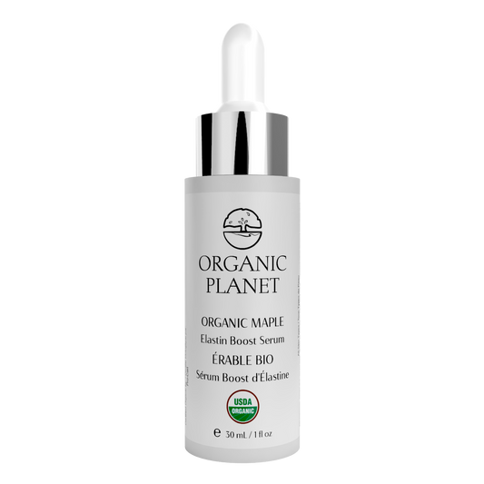 Organic Planet Elastin Boost Serum – helps preserve elastin, boosts skin elasticity, firms, and promotes a radiant, youthful complexion naturally.