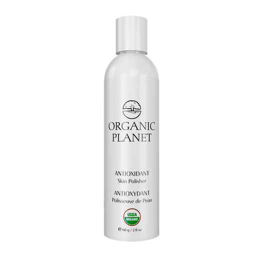 ANTIOXIDANT Skin Polisher – gentle exfoliator with Vitamin C and antioxidants to remove impurities, smooth skin, and maintain natural moisture balance.