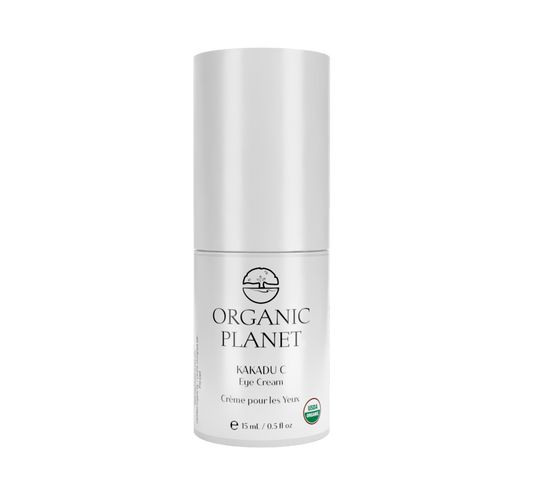KAKADU C Eye Cream – enriched with Kakadu Plum, targets fine lines, firms, reduces puffiness, and protects with antioxidants for radiant eyes.
