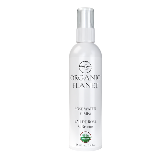 ROSE WATER C Mist – balances skin tone, refines pores, and provides antioxidant protection, ideal for refreshing and soothing all skin types.